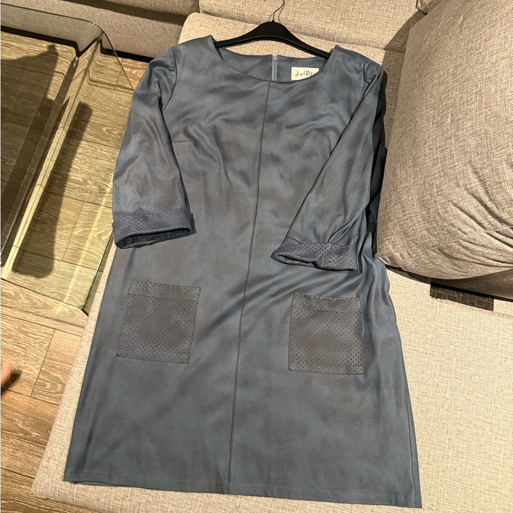 Joseph Ribkoff Charcoal Long Sleeve Dress